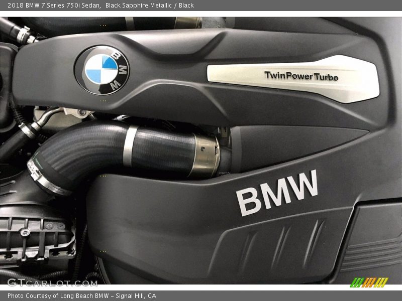 Black Sapphire Metallic / Black 2018 BMW 7 Series 750i Sedan