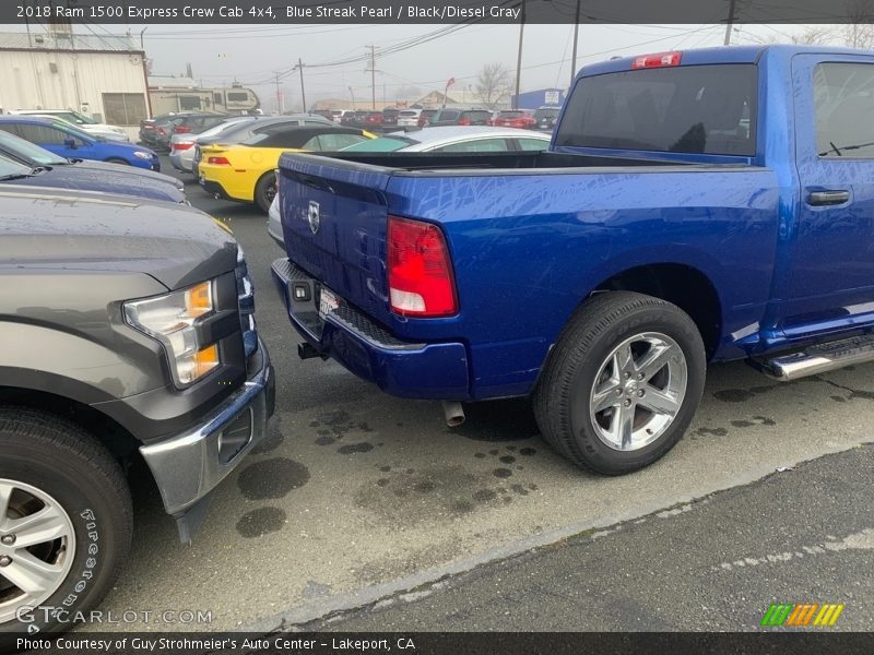 Blue Streak Pearl / Black/Diesel Gray 2018 Ram 1500 Express Crew Cab 4x4