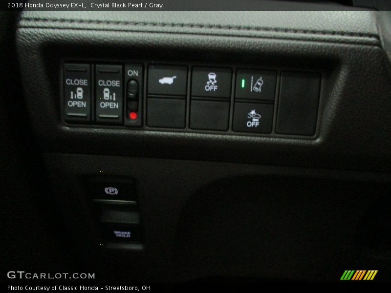 Crystal Black Pearl / Gray 2018 Honda Odyssey EX-L