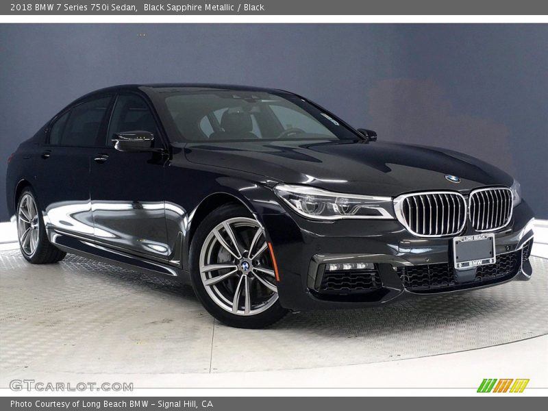 Black Sapphire Metallic / Black 2018 BMW 7 Series 750i Sedan