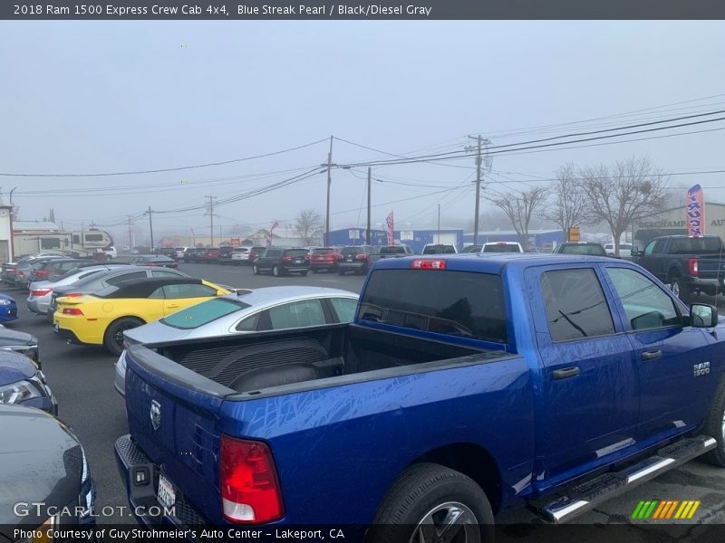 Blue Streak Pearl / Black/Diesel Gray 2018 Ram 1500 Express Crew Cab 4x4