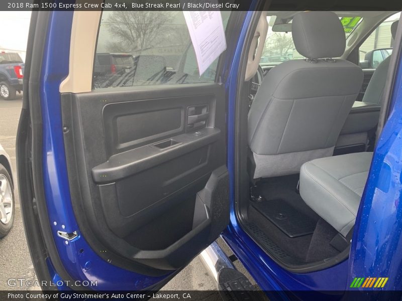 Blue Streak Pearl / Black/Diesel Gray 2018 Ram 1500 Express Crew Cab 4x4