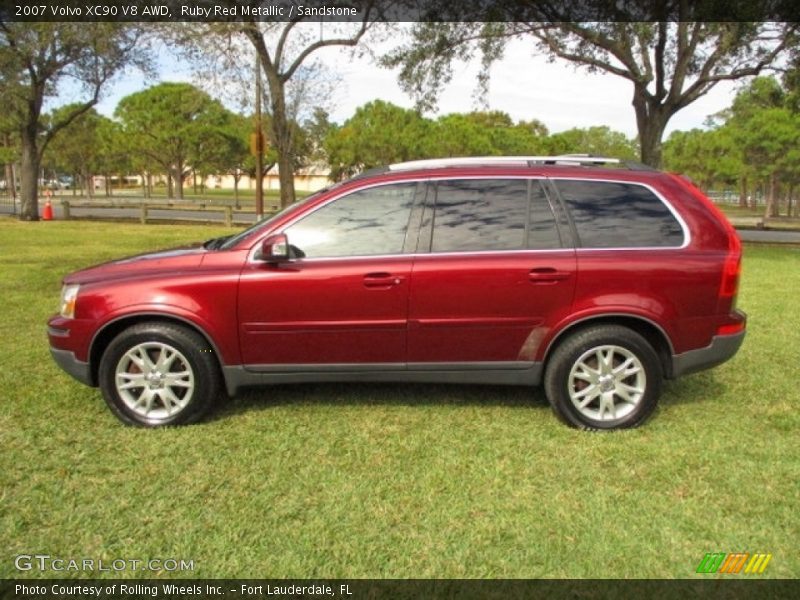 Ruby Red Metallic / Sandstone 2007 Volvo XC90 V8 AWD
