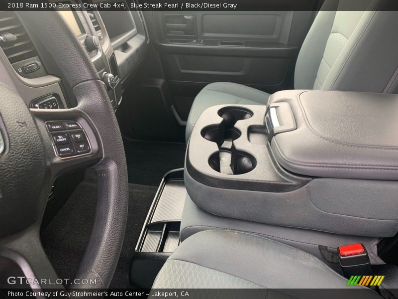 Blue Streak Pearl / Black/Diesel Gray 2018 Ram 1500 Express Crew Cab 4x4