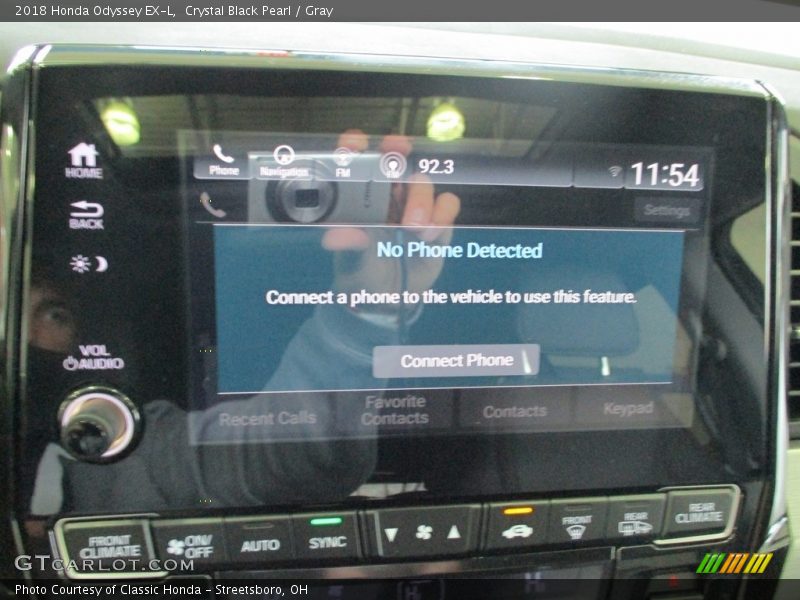 Crystal Black Pearl / Gray 2018 Honda Odyssey EX-L