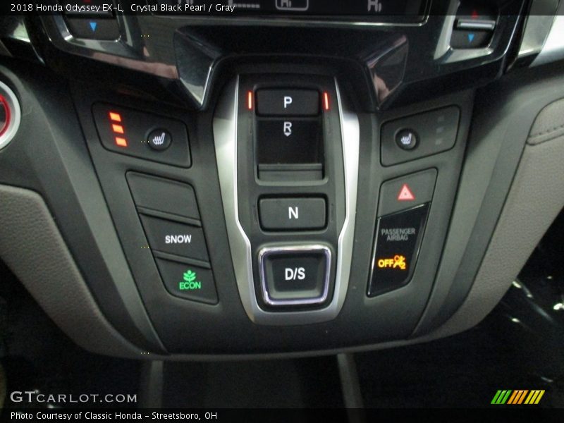 Crystal Black Pearl / Gray 2018 Honda Odyssey EX-L