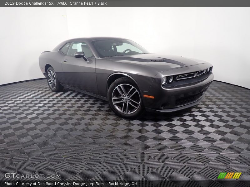 Granite Pearl / Black 2019 Dodge Challenger SXT AWD