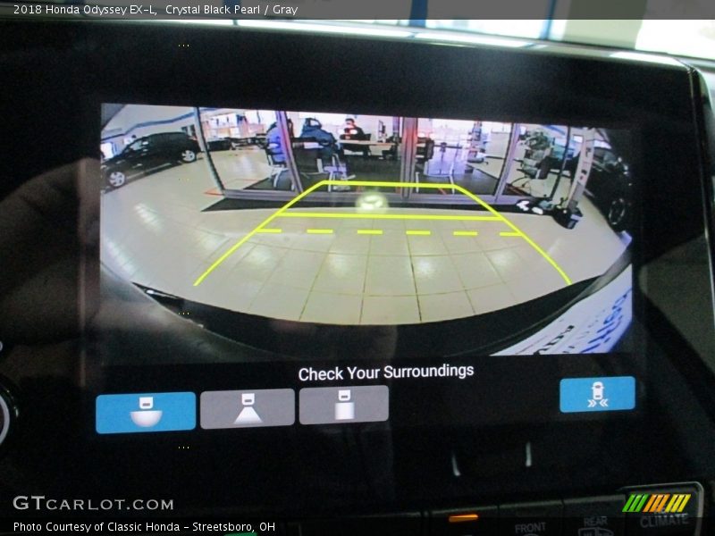 Crystal Black Pearl / Gray 2018 Honda Odyssey EX-L