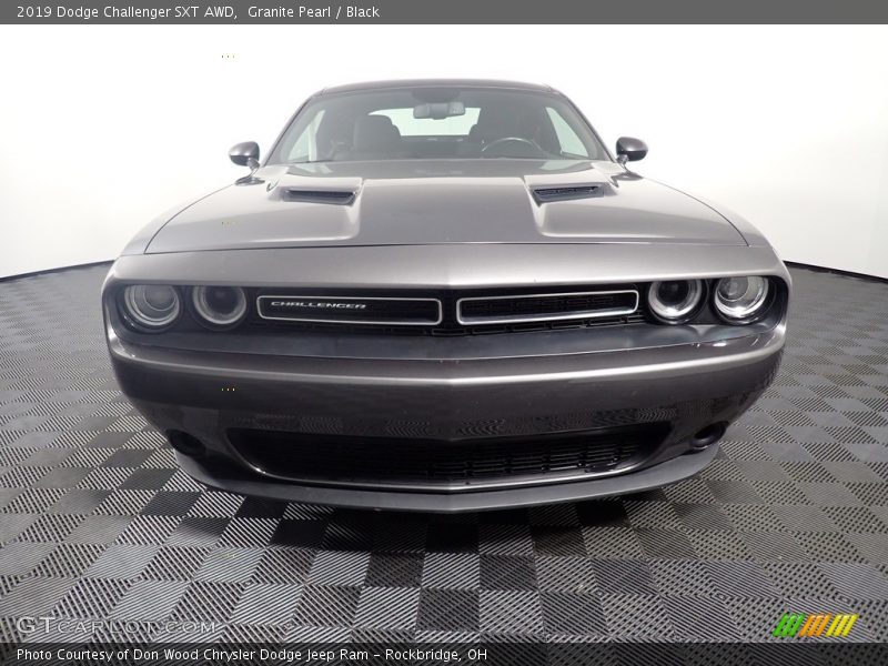 Granite Pearl / Black 2019 Dodge Challenger SXT AWD