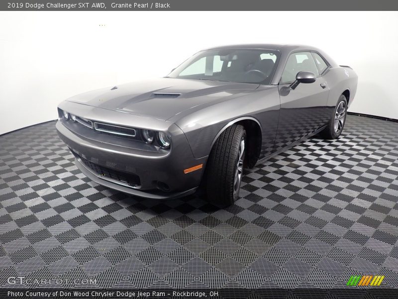 Granite Pearl / Black 2019 Dodge Challenger SXT AWD