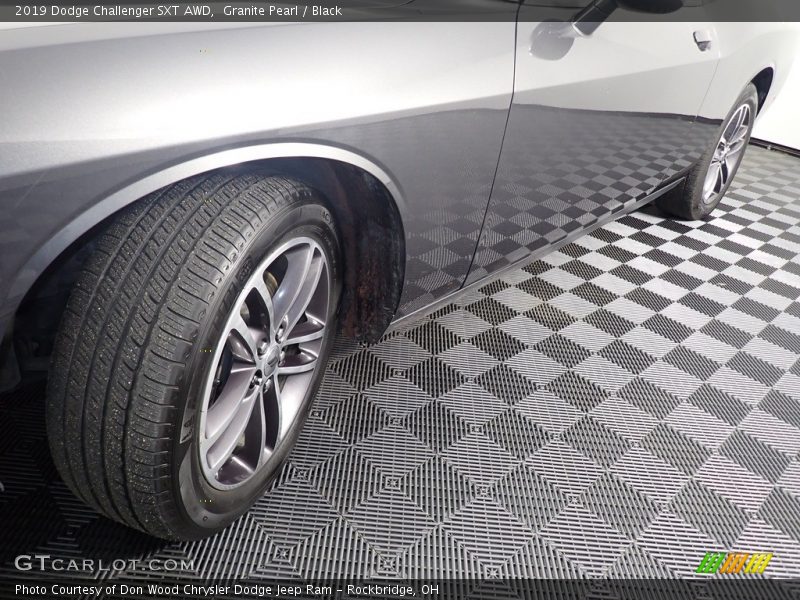 Granite Pearl / Black 2019 Dodge Challenger SXT AWD