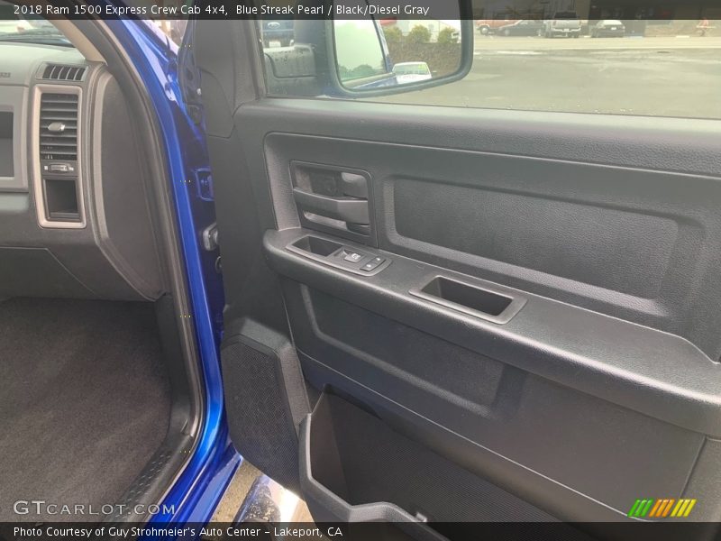 Blue Streak Pearl / Black/Diesel Gray 2018 Ram 1500 Express Crew Cab 4x4