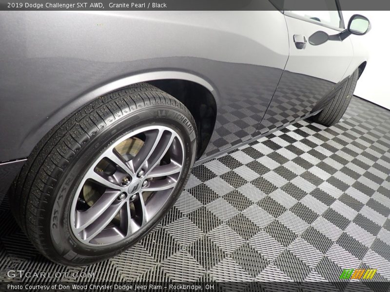 Granite Pearl / Black 2019 Dodge Challenger SXT AWD