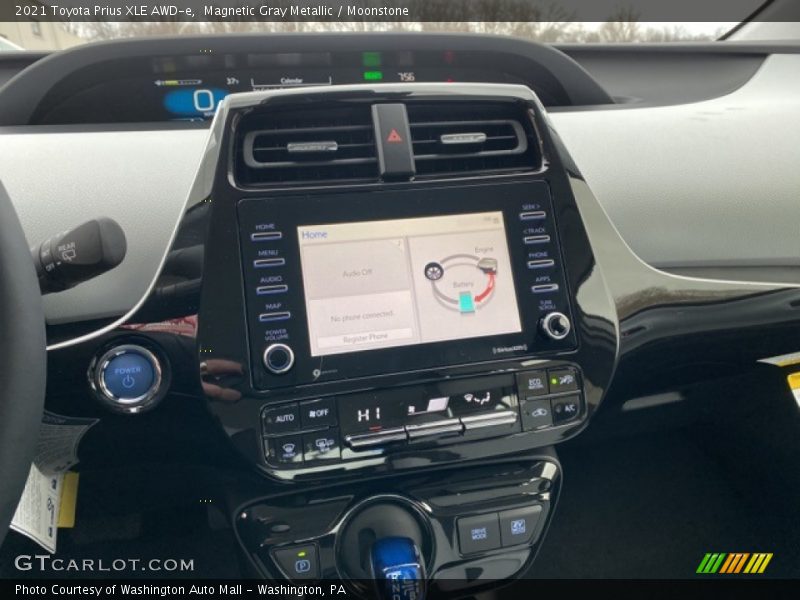 Controls of 2021 Prius XLE AWD-e