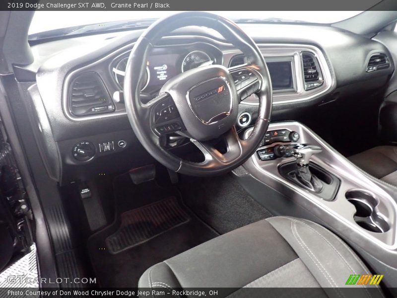 Granite Pearl / Black 2019 Dodge Challenger SXT AWD