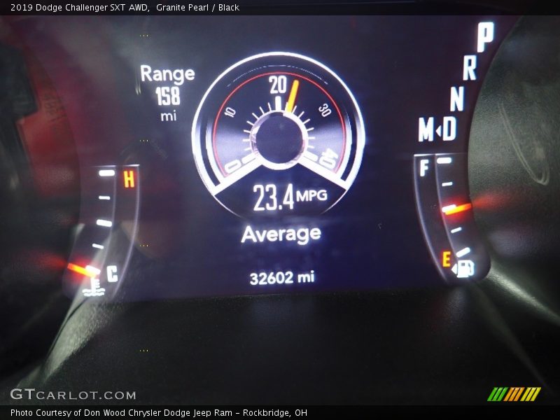 Granite Pearl / Black 2019 Dodge Challenger SXT AWD