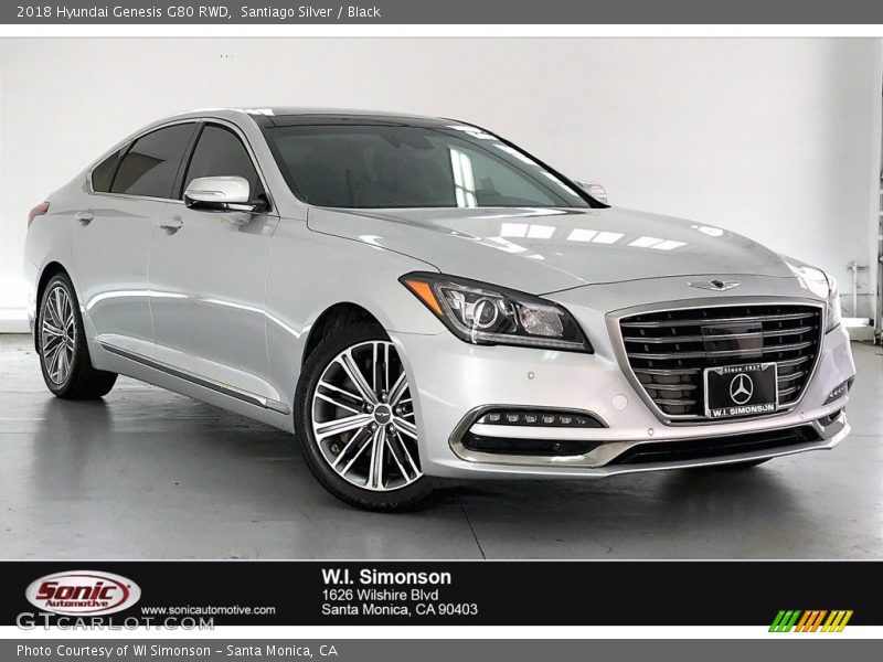Santiago Silver / Black 2018 Hyundai Genesis G80 RWD