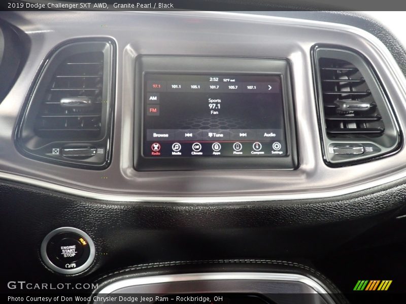 Granite Pearl / Black 2019 Dodge Challenger SXT AWD