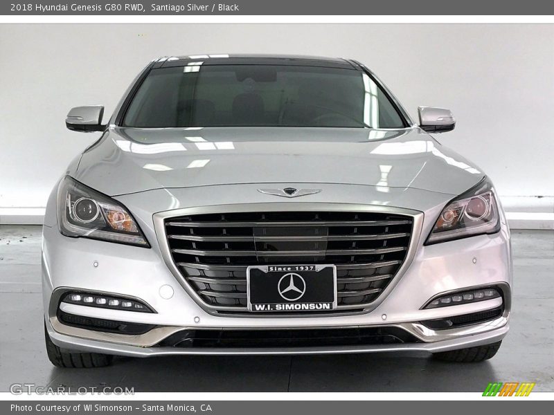 Santiago Silver / Black 2018 Hyundai Genesis G80 RWD