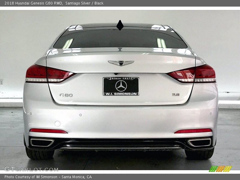 Santiago Silver / Black 2018 Hyundai Genesis G80 RWD