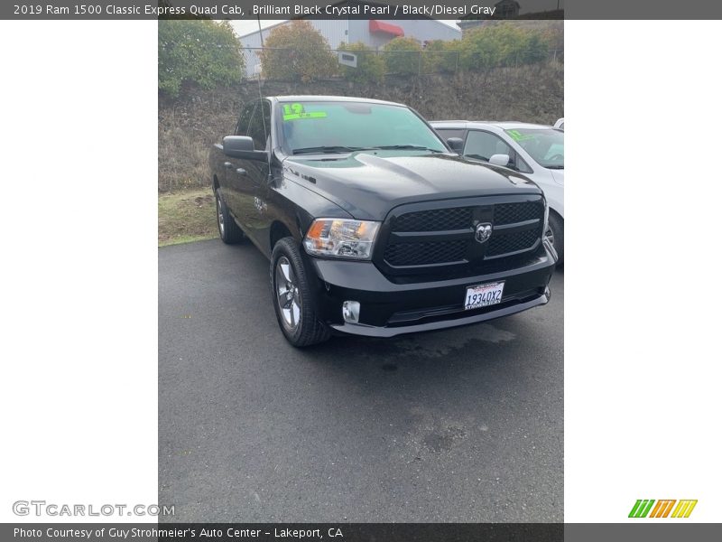 Brilliant Black Crystal Pearl / Black/Diesel Gray 2019 Ram 1500 Classic Express Quad Cab