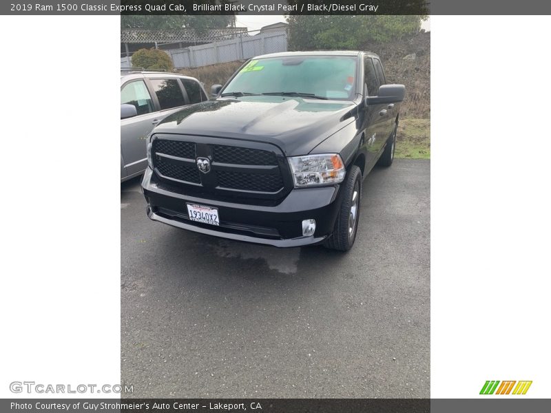 Brilliant Black Crystal Pearl / Black/Diesel Gray 2019 Ram 1500 Classic Express Quad Cab