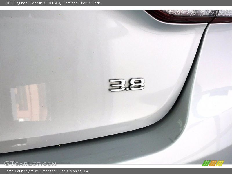 Santiago Silver / Black 2018 Hyundai Genesis G80 RWD
