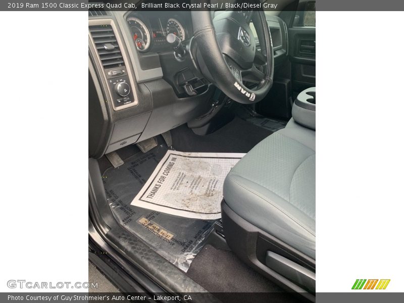 Brilliant Black Crystal Pearl / Black/Diesel Gray 2019 Ram 1500 Classic Express Quad Cab