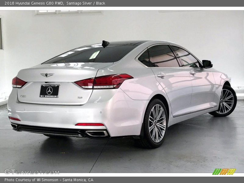 Santiago Silver / Black 2018 Hyundai Genesis G80 RWD