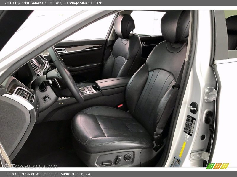 Front Seat of 2018 Genesis G80 RWD