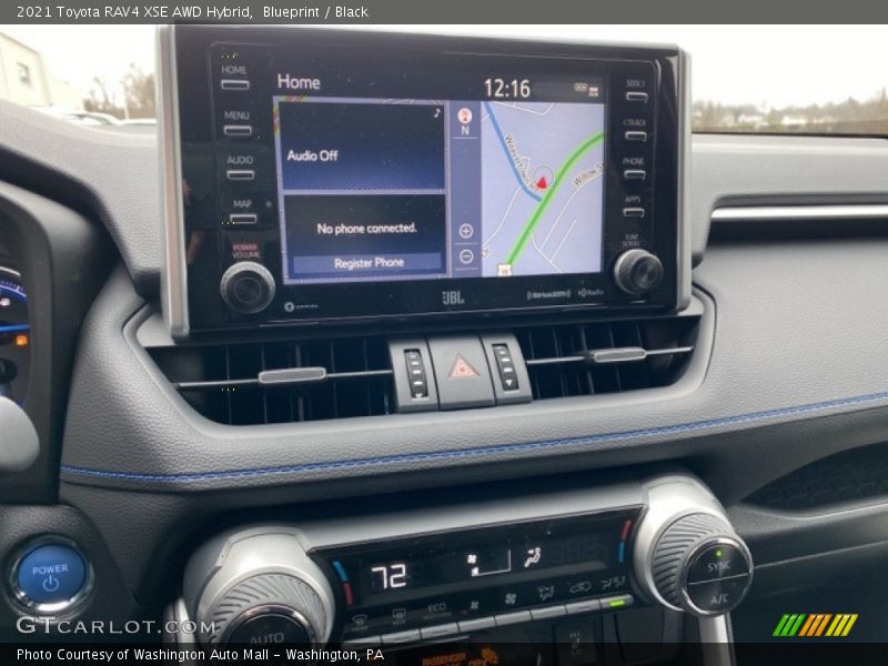 Navigation of 2021 RAV4 XSE AWD Hybrid
