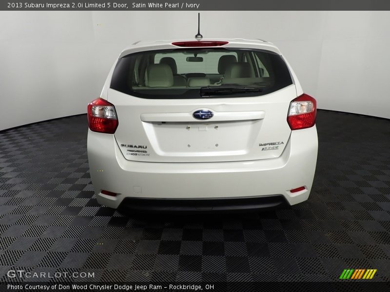 Satin White Pearl / Ivory 2013 Subaru Impreza 2.0i Limited 5 Door