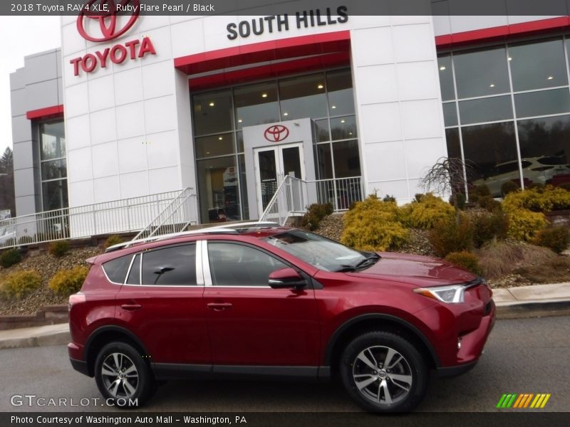Ruby Flare Pearl / Black 2018 Toyota RAV4 XLE