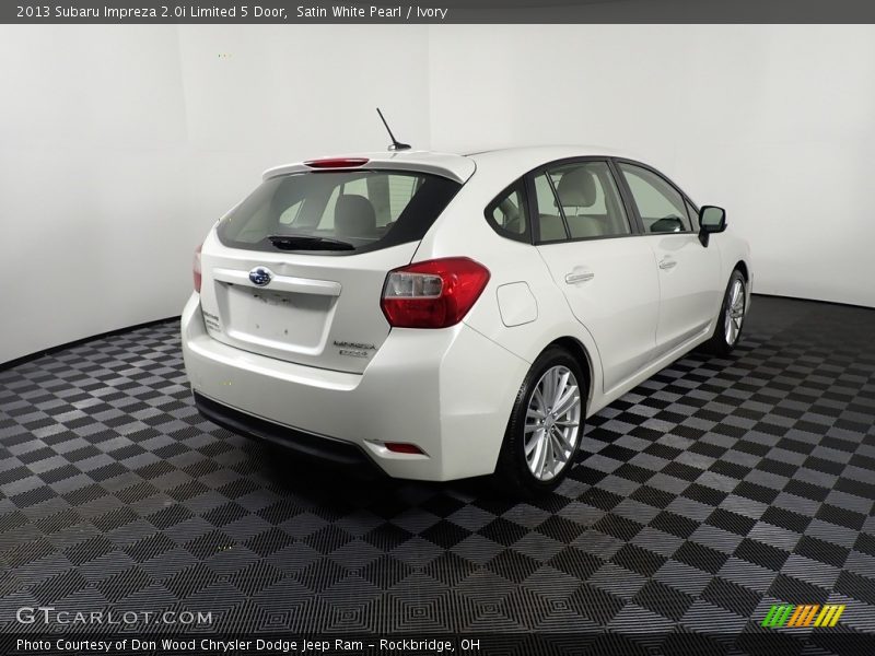 Satin White Pearl / Ivory 2013 Subaru Impreza 2.0i Limited 5 Door