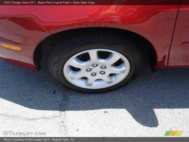 Blaze Red Crystal Pearl / Dark Slate Gray 2003 Dodge Neon SXT