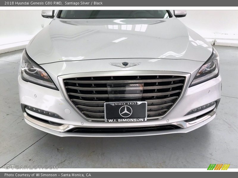 Santiago Silver / Black 2018 Hyundai Genesis G80 RWD