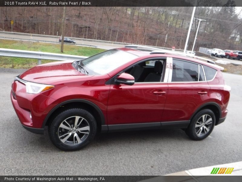 Ruby Flare Pearl / Black 2018 Toyota RAV4 XLE