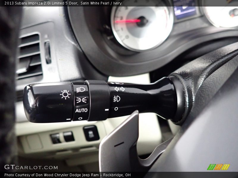 Controls of 2013 Impreza 2.0i Limited 5 Door