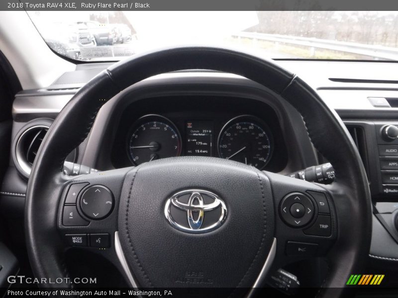Ruby Flare Pearl / Black 2018 Toyota RAV4 XLE