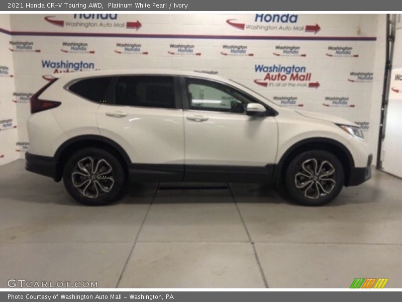 Platinum White Pearl / Ivory 2021 Honda CR-V Touring AWD