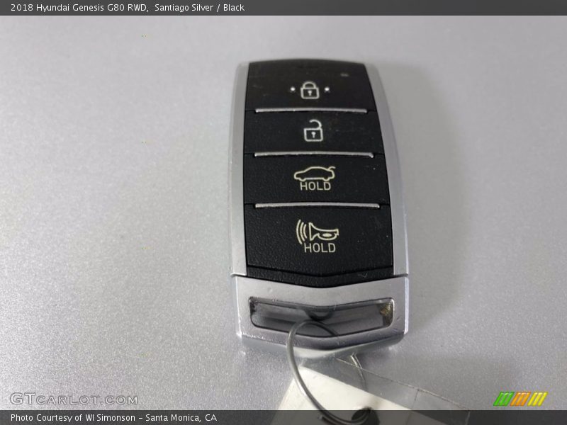 Santiago Silver / Black 2018 Hyundai Genesis G80 RWD