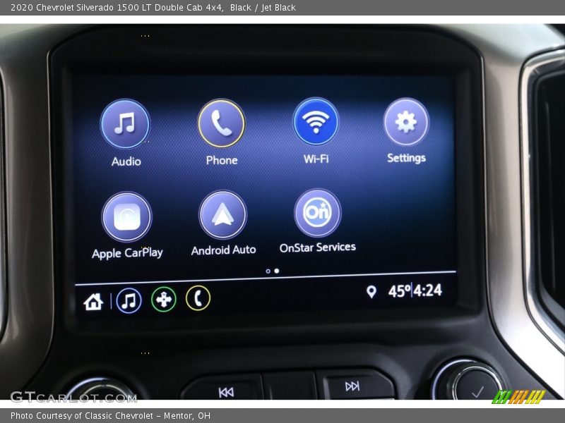 Black / Jet Black 2020 Chevrolet Silverado 1500 LT Double Cab 4x4