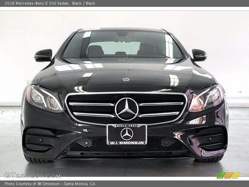 Black / Black 2018 Mercedes-Benz E 300 Sedan
