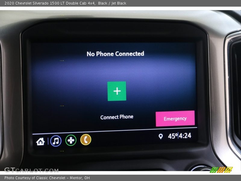 Black / Jet Black 2020 Chevrolet Silverado 1500 LT Double Cab 4x4