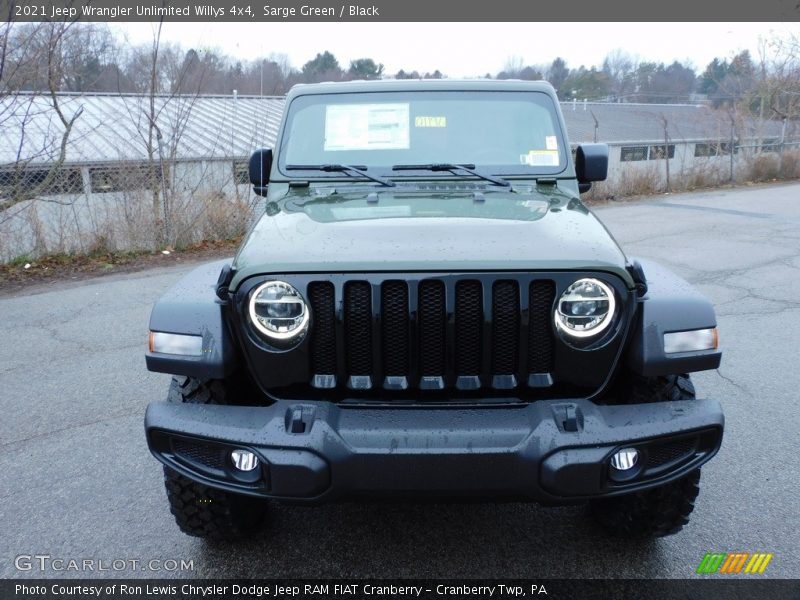 Sarge Green / Black 2021 Jeep Wrangler Unlimited Willys 4x4
