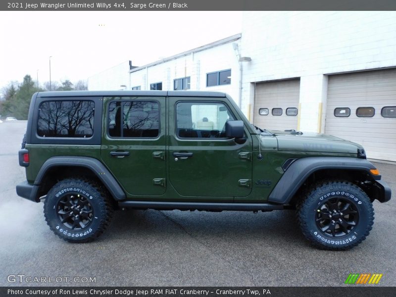 Sarge Green / Black 2021 Jeep Wrangler Unlimited Willys 4x4
