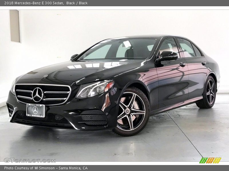 Black / Black 2018 Mercedes-Benz E 300 Sedan