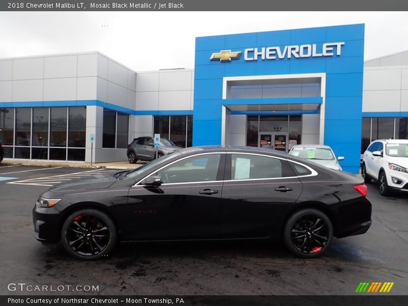 Mosaic Black Metallic / Jet Black 2018 Chevrolet Malibu LT