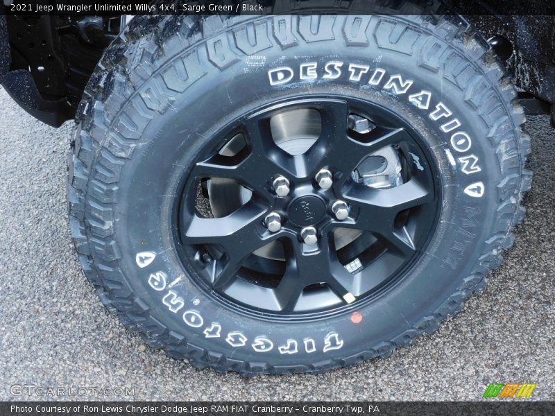 Sarge Green / Black 2021 Jeep Wrangler Unlimited Willys 4x4
