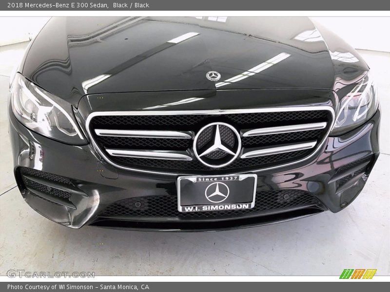 Black / Black 2018 Mercedes-Benz E 300 Sedan